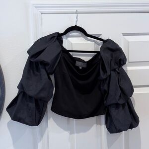 Anthropologie Sunday in Brooklyn Ruffle Sleeve Off the Shoulder Top